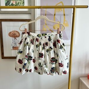 Ulla Johnson • white floral parachute balloon shorts • 6
